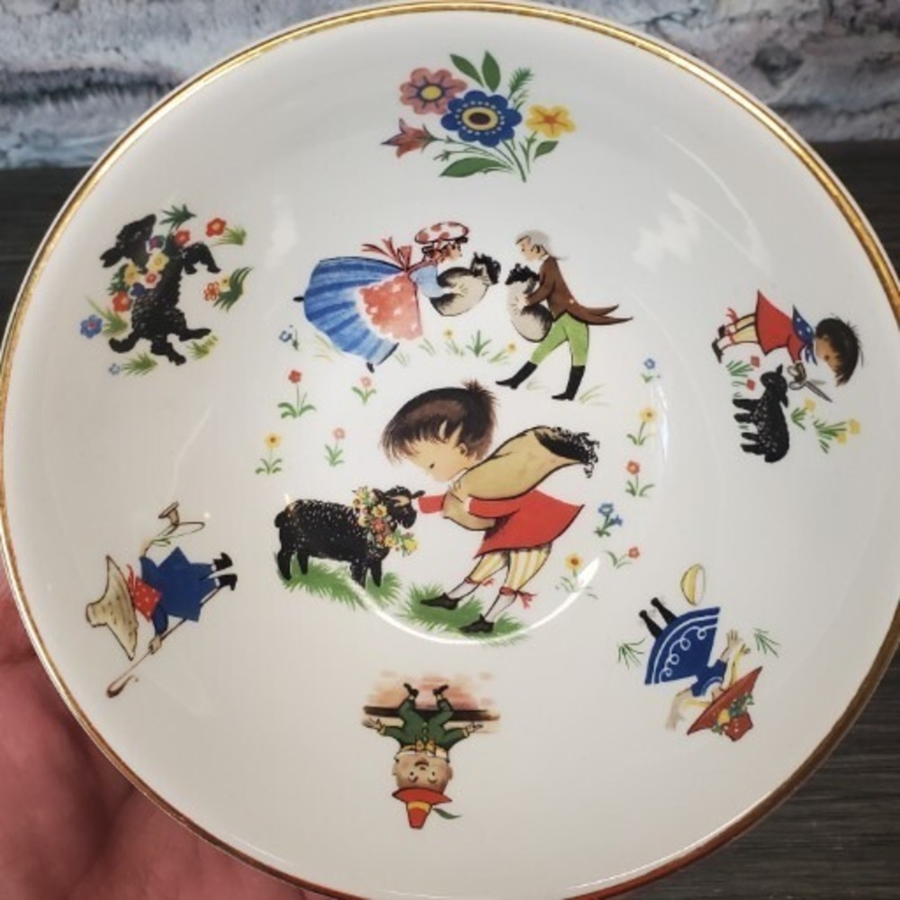 Vintage Arklow Ironstone Replacement Bowl Ireland Children Nursery Rhyme‎